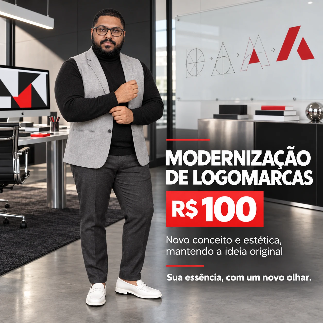 Modernização de logomarcas — R$ 100
